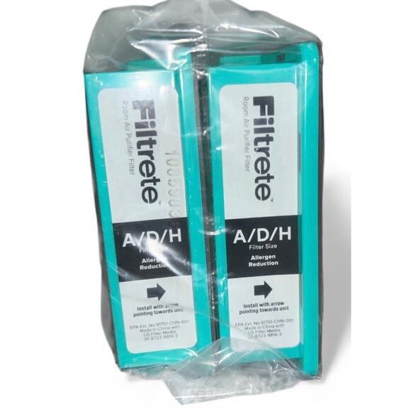 2 Filtrete A/D/H Allergen Reduction Air Purifier Filters HEPA - Honeywell Holmes - Picture 4 of 4
